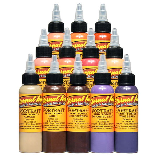 Eternal Tattoo Ink Portrait Skin Tone Collection - 12 Colors
