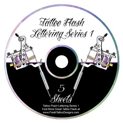 Tattoo Flash Lettering Series 1