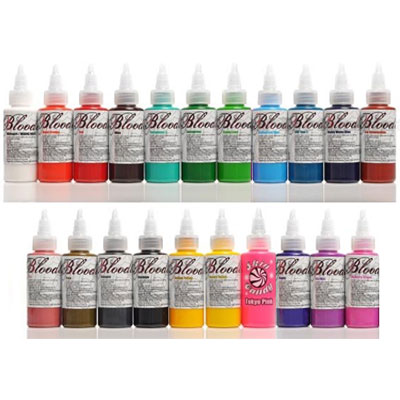 Bloodline Tattoo Ink 21 Color Set Tattoo Supplies by Joker Tattoo - The  Skin Candy Bloodline 21 Color Tattoo Ink Set [sc_21_color_set], $252.00, Joker Tattoo Supply