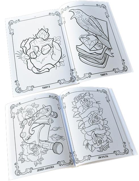 The Tattoo Coloring Book Project | Joker Tattoo Supply ... The Tattoo Coloring Book Project | Joker Tattoo Supply ...