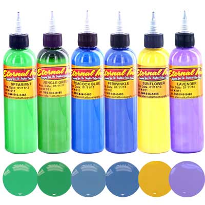 Eternal Authentic Tattoo Ink 12 Color Sample Set- 1/2 oz : Amazon.in: Beauty