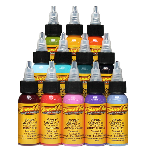 Eternal Tattoo Ink Bryan Sanchez M Watercolor Ink Set