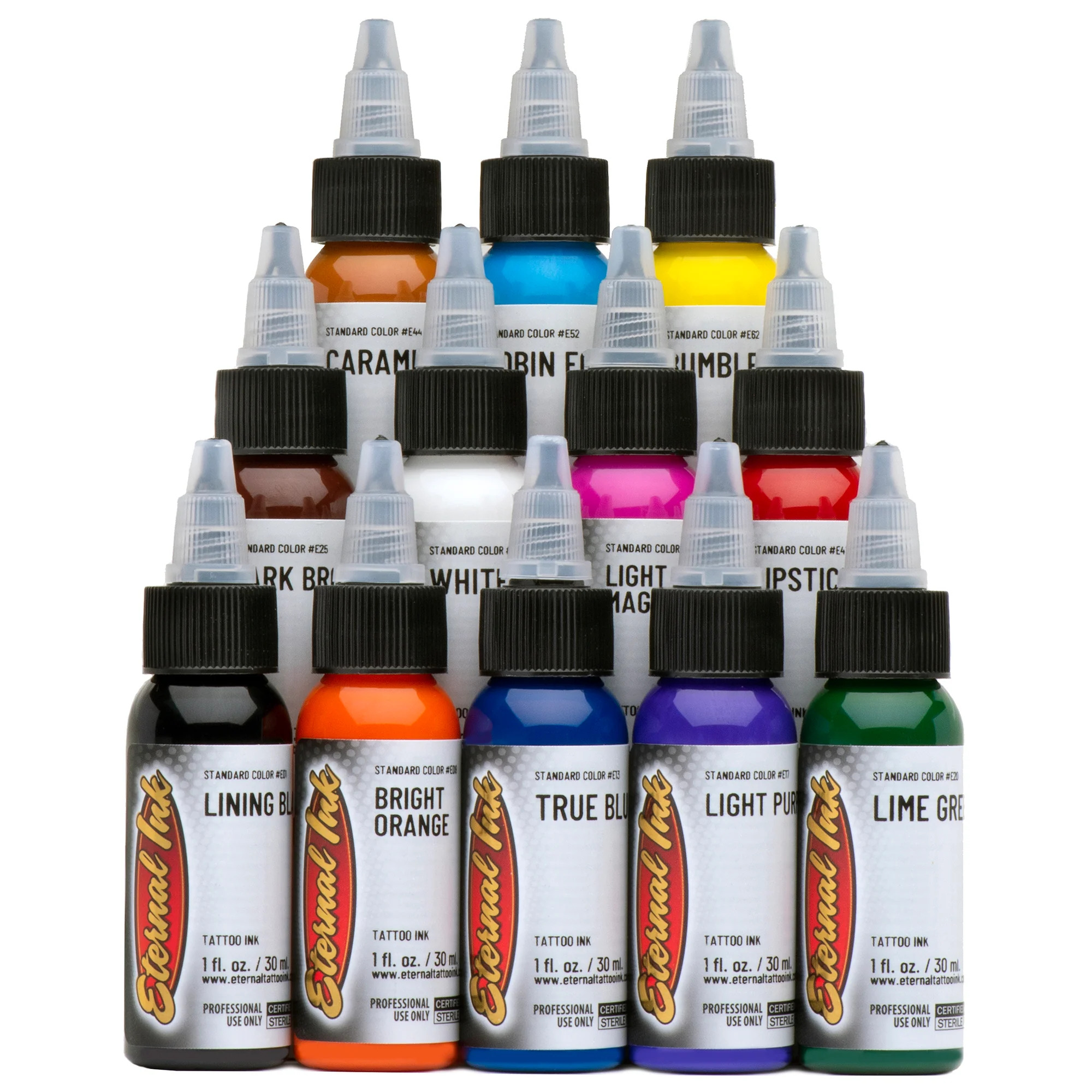 Eternal Tattoo Ink Sample 12 Color Set