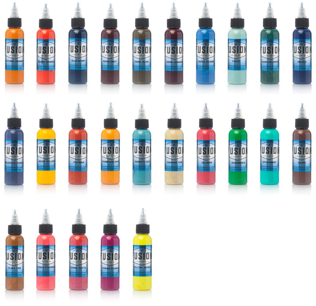 Fusion Tattoo Ink 25 Color Set Fusion Tattoo Ink 25 Color Set