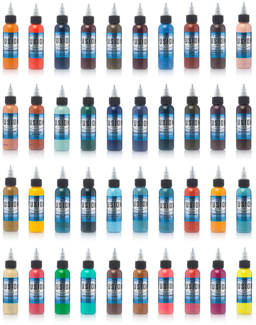 Fusion Tattoo Ink 40 Color Set Fusion Tattoo Ink 40 Color Set