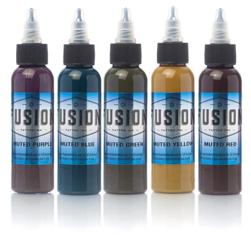 Fusion Tattoo Ink Muted Color Set Fusion Tattoo Ink Muted Color Set