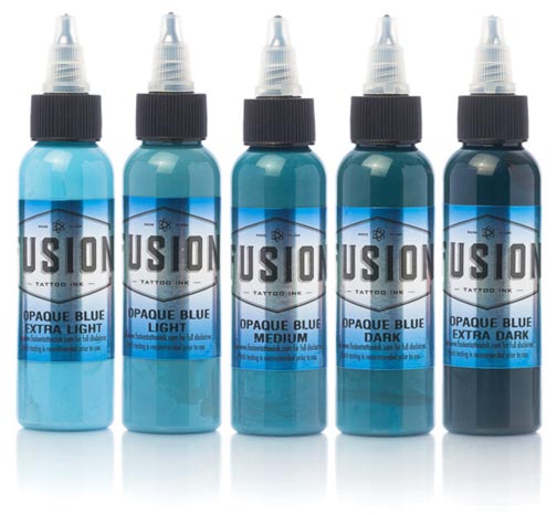 Fusion Tattoo Ink Opaque Blue Set Fusion Tattoo Ink Opaque Blue Set