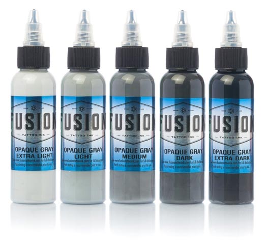 Fusion Tattoo Ink Opaque Gray Set Fusion Tattoo Ink Opaque Gray Set