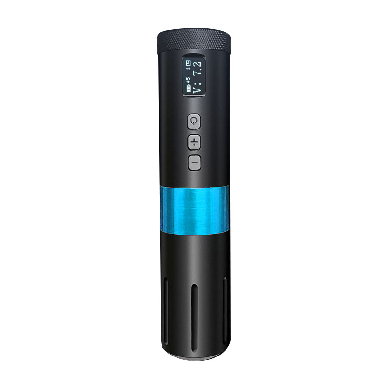 Bronc Wireless V1 Rotary Tattoo Pen in Blue Bronc Wireless V1 Rotary Tattoo Pen in Blue