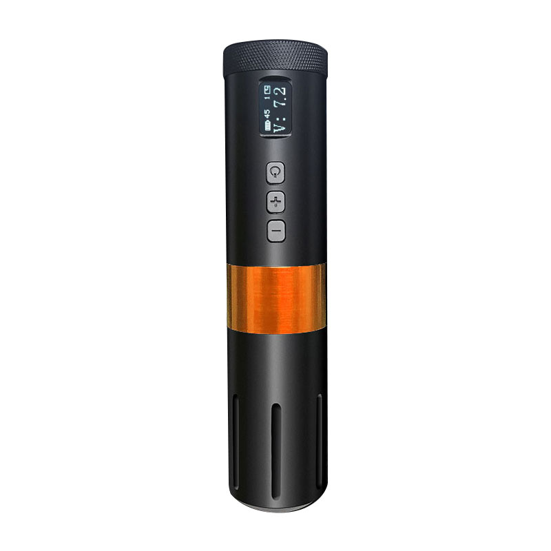 Bronc Wireless V1 Rotary Tattoo Pen in Orange Bronc Wireless V1 Rotary Tattoo Pen in Orange