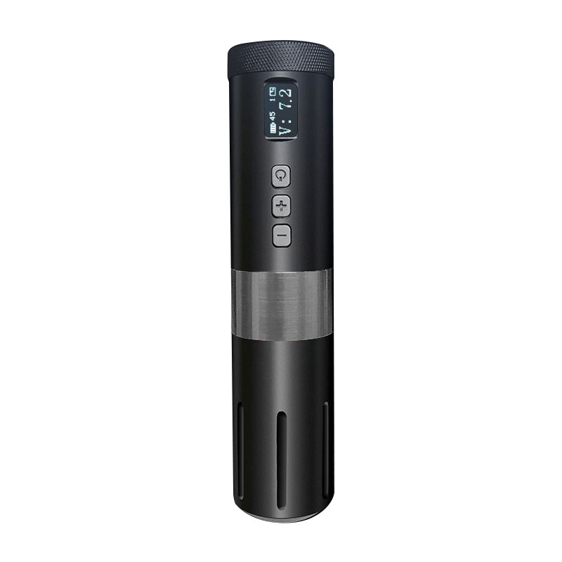 Bronc Wireless V1 Rotary Tattoo Pen in Silver Bronc Wireless V1 Rotary Tattoo Pen in Silver