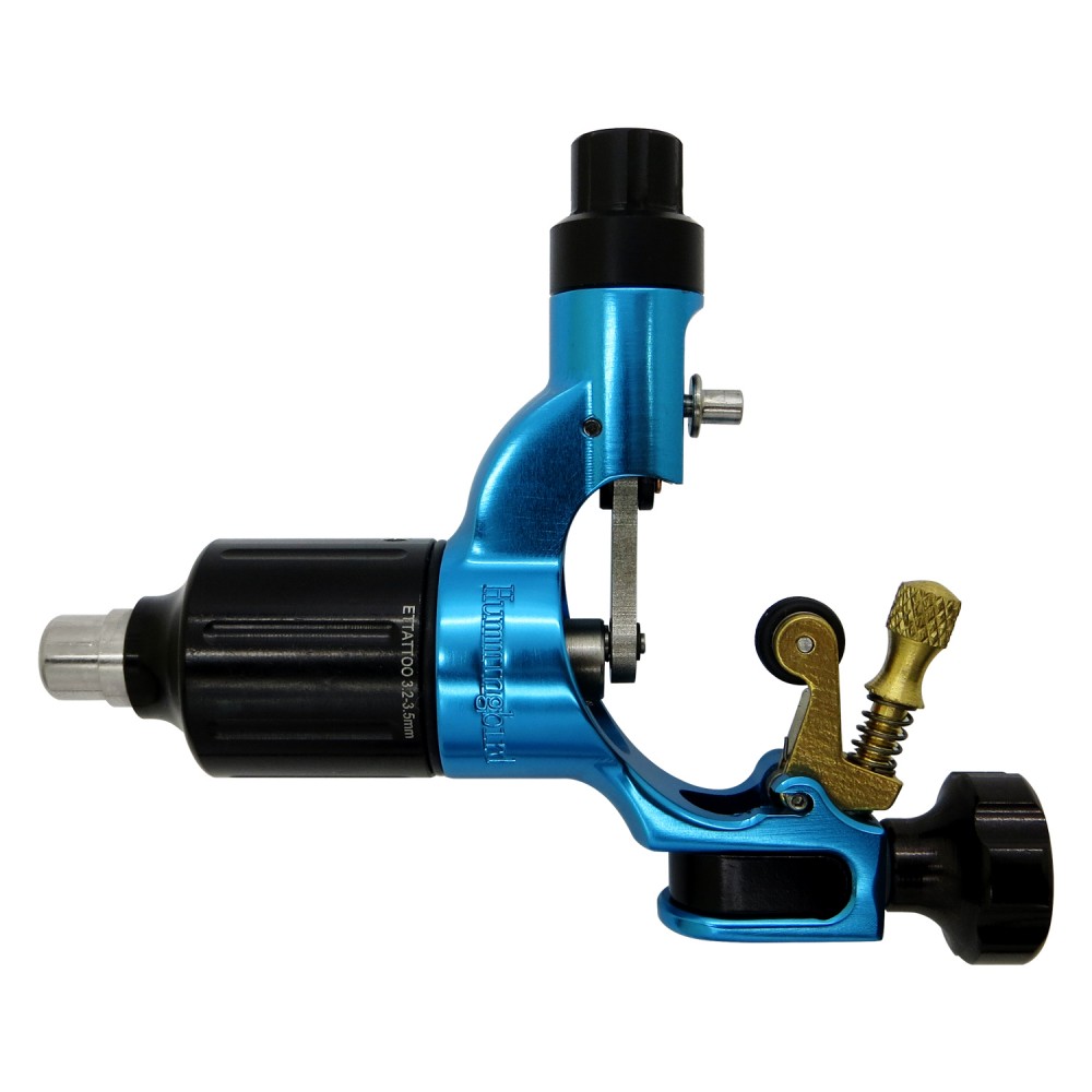 Hummingbird Rotary Tattoo Machine V2 in Blue