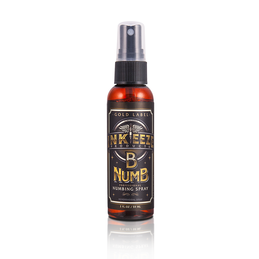 Inkeeze B Numb Spray Gold Label 2oz