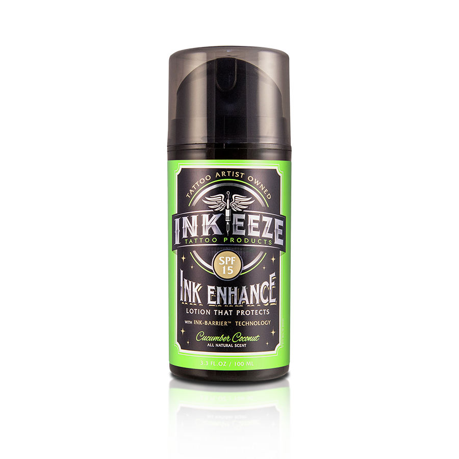 Inkeeze Ink Enhance Lotion - Cucumber Coconut SPF15 3.3oz