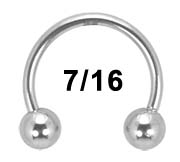 16G Ball Horseshoe