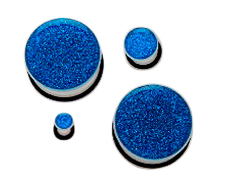 Blue Glitter Plugs
