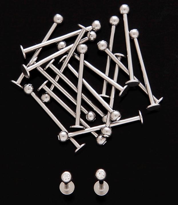 Cheek Barbell Rhinestone