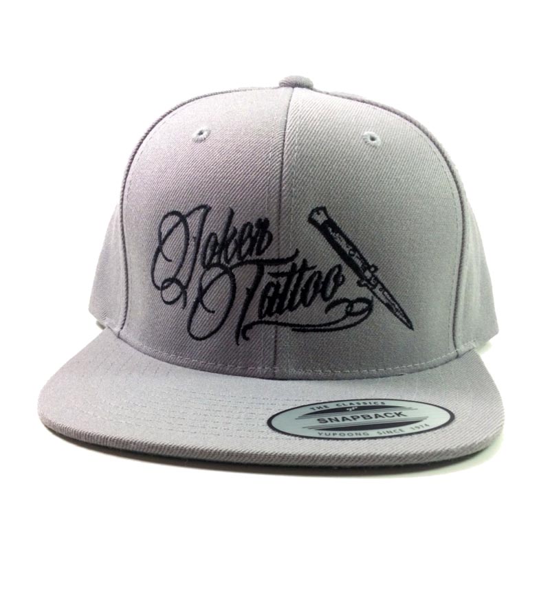 Joker Tattoo Supply Snapback Classic Hat in Grey