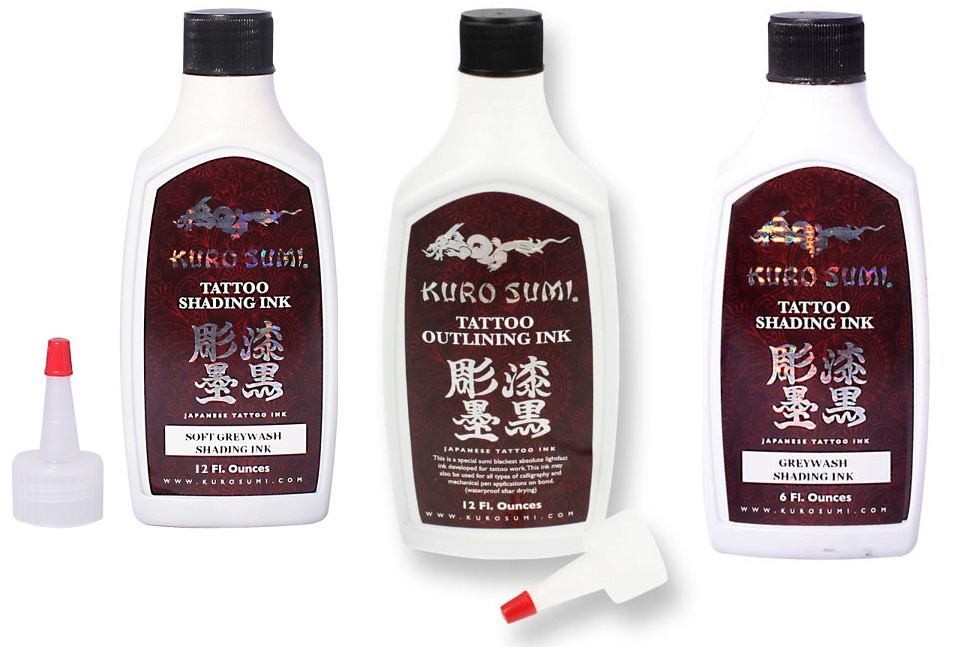 Kuro Sumi 3 Bottle Outlining and Shading 6oz. Set