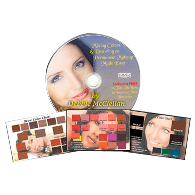 Mixing Colors & Drawing on Permanent Makeup Made Easy DVD