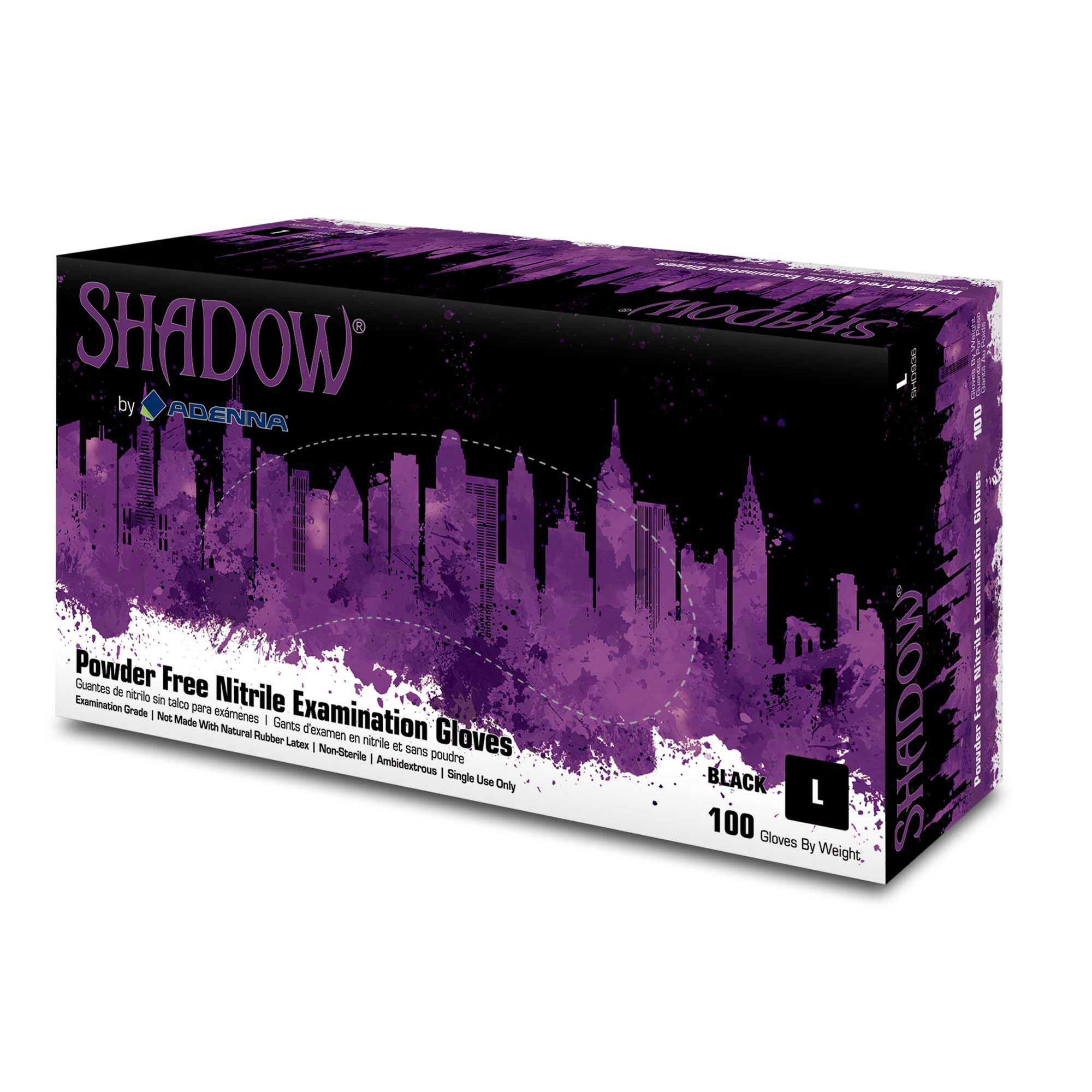 Shadow Black Nitrile Gloves