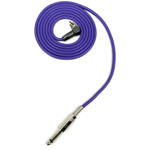 Standard Right Angle RCA Clip Cord in Purple