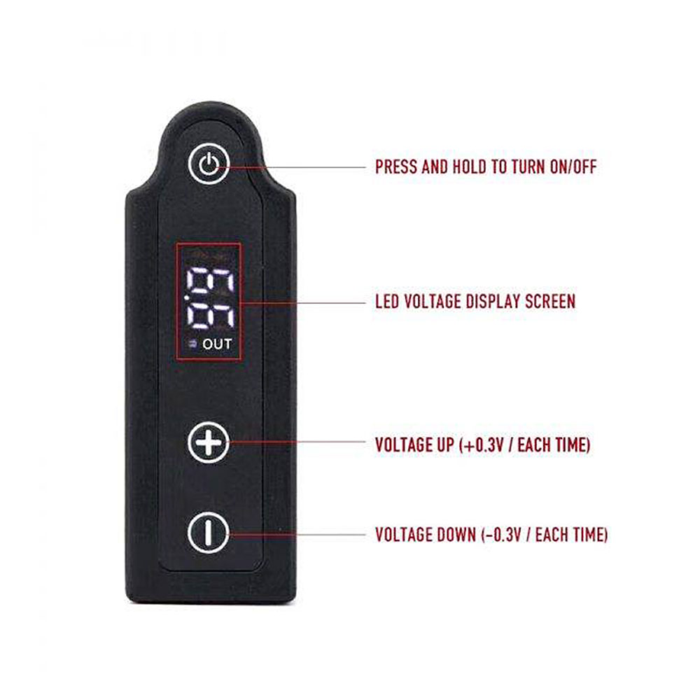 Wireless Battery Power Supply RCA with led display