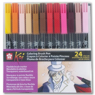 Koi Coloring Brush - 24 piece / Color Set