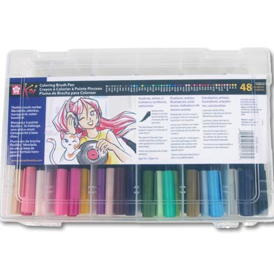 Koi Coloring Brush - 48 piece / Color Set