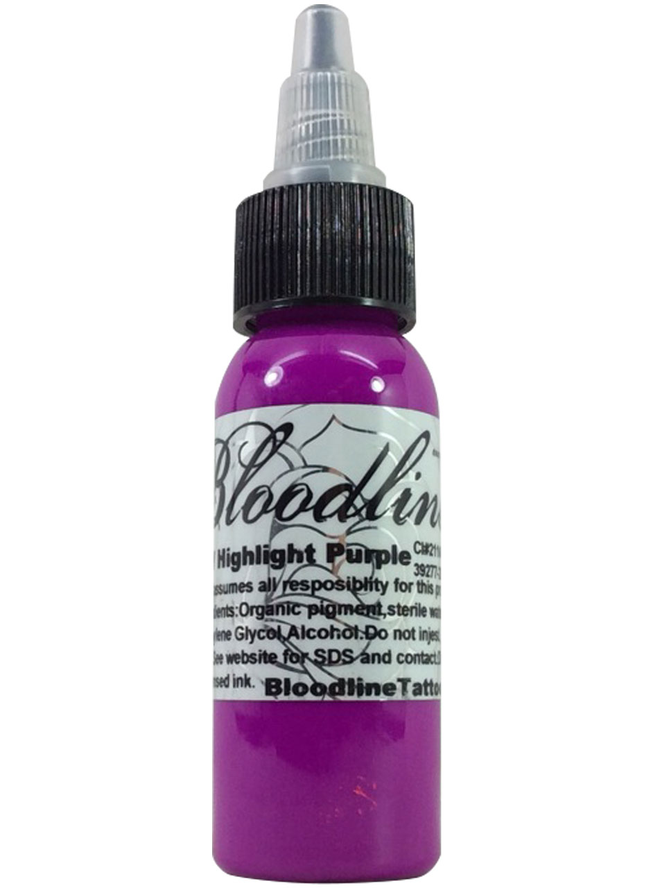 Bloodline UV Tattoo Ink Black Light Purple