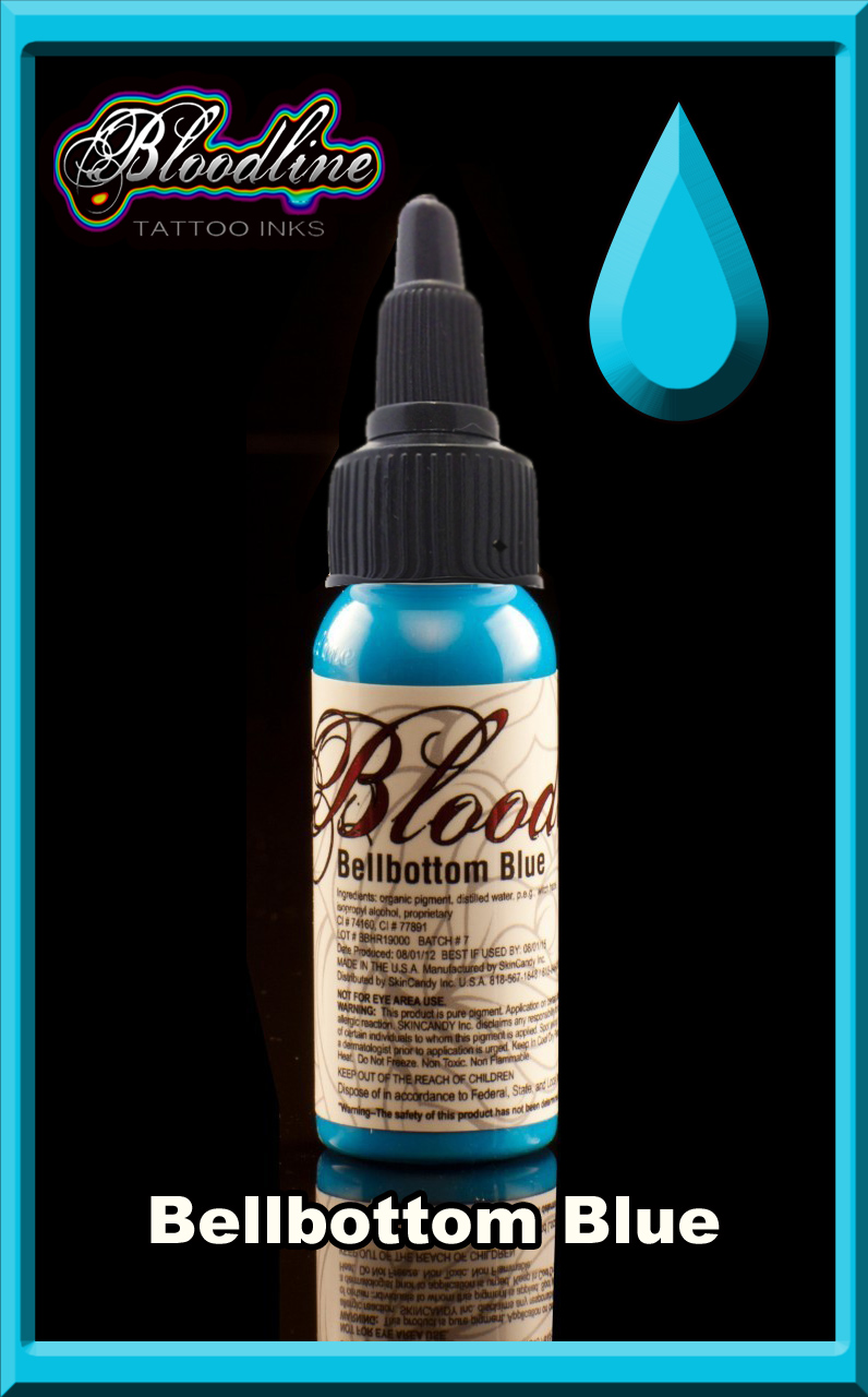 Bloodline Tattoo Ink Bellbottom Blue Bloodline Tattoo Ink Bellbottom Blue