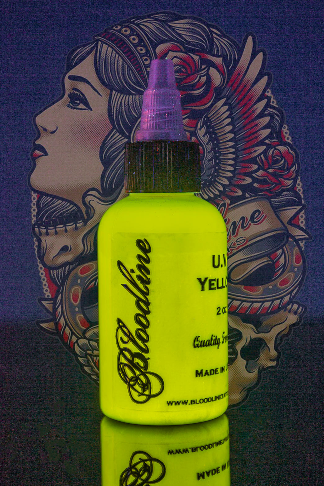 UV Tattoo Ink Black Light Yellow | Joker Supply | Professional Tattoo Supplies and Equipment