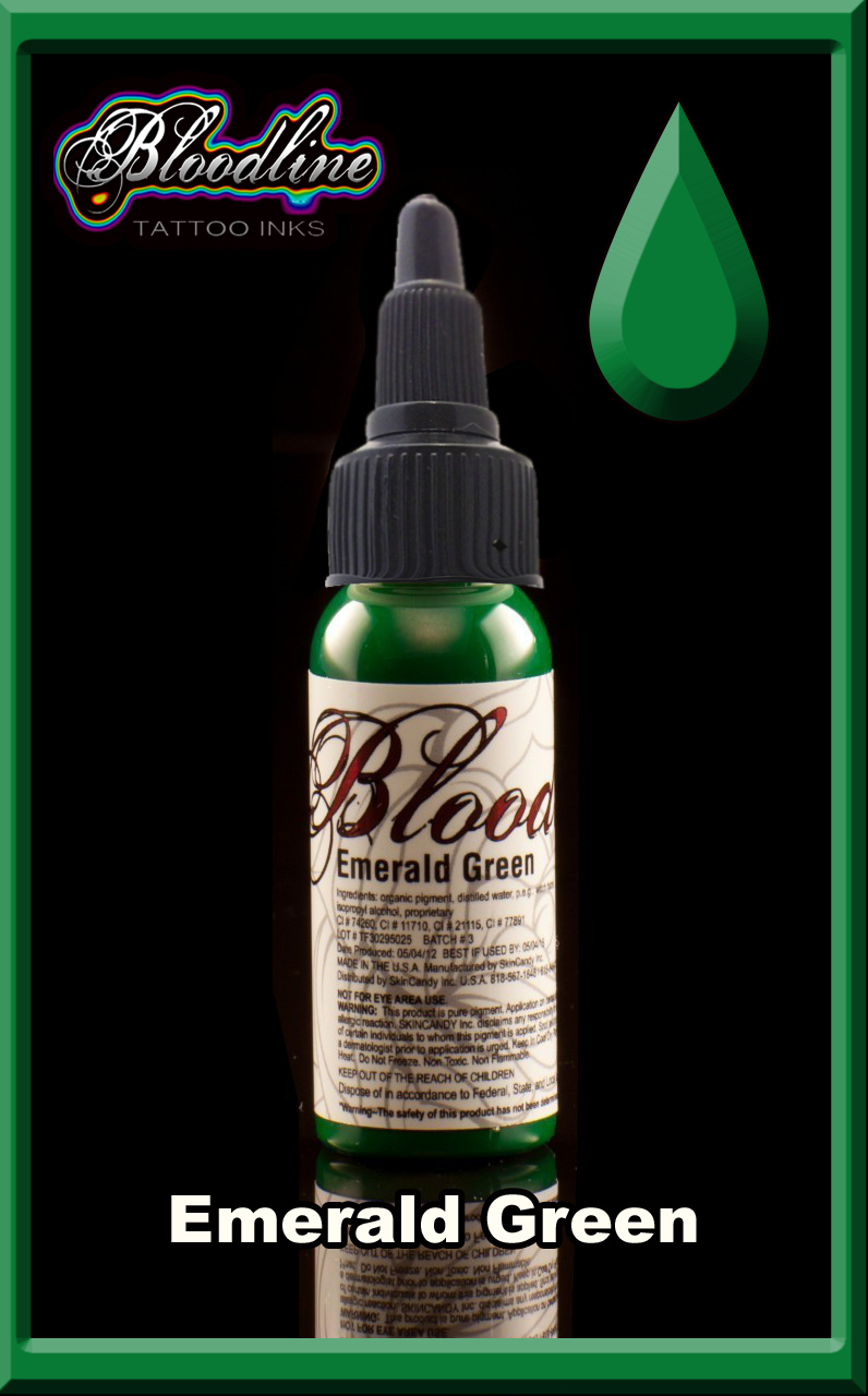 Bloodline Tattoo Ink Emerald Bloodline Tattoo Ink Emerald