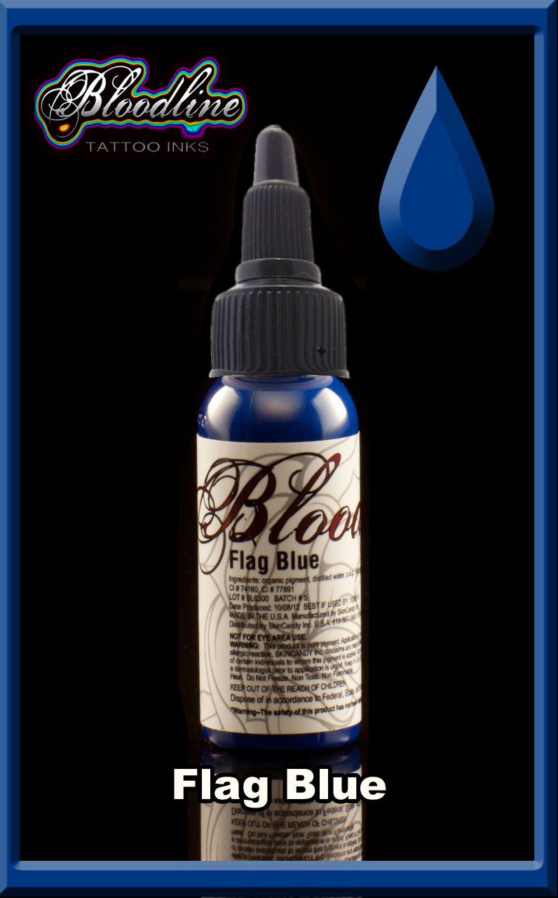 Bloodline Tattoo Ink Flag Blue