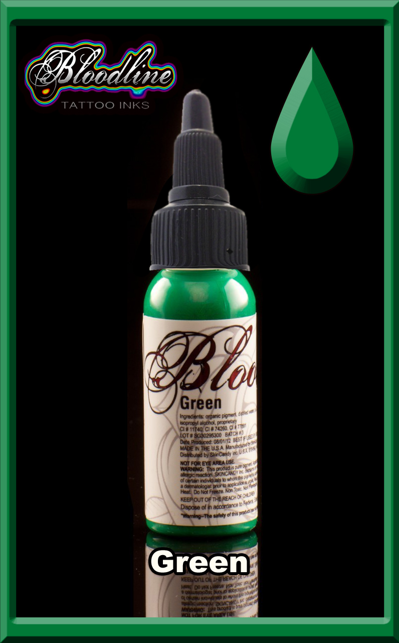 Bloodline Tattoo Ink Green, Joker Tattoo Supply