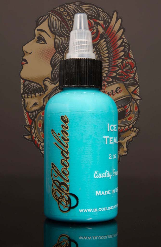 Bloodline Tattoo Ink Ice Teal