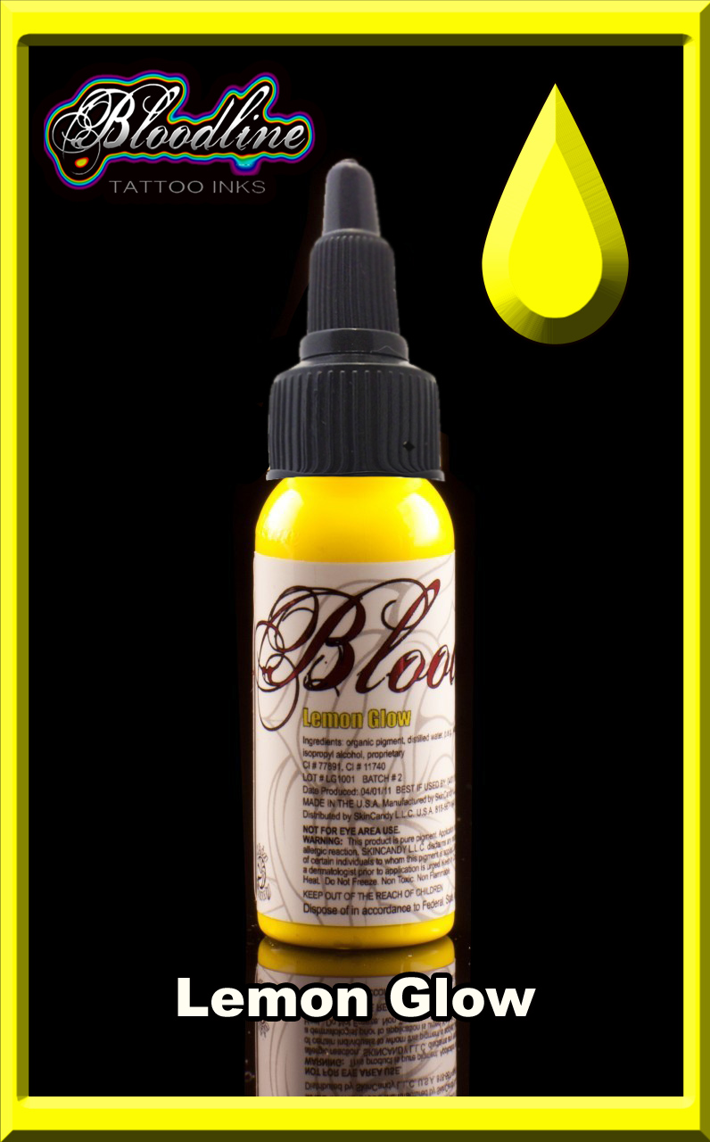 Bloodline Tattoo Ink Lemon Glow Pastel