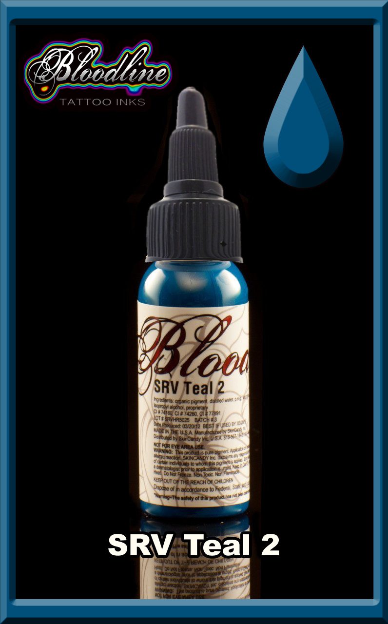 Bloodline Tattoo Ink Teal Med.Dark (formerly SRV Teal 2) Bloodline Tattoo Ink Teal Med.Dark (formerly SRV Teal 2)