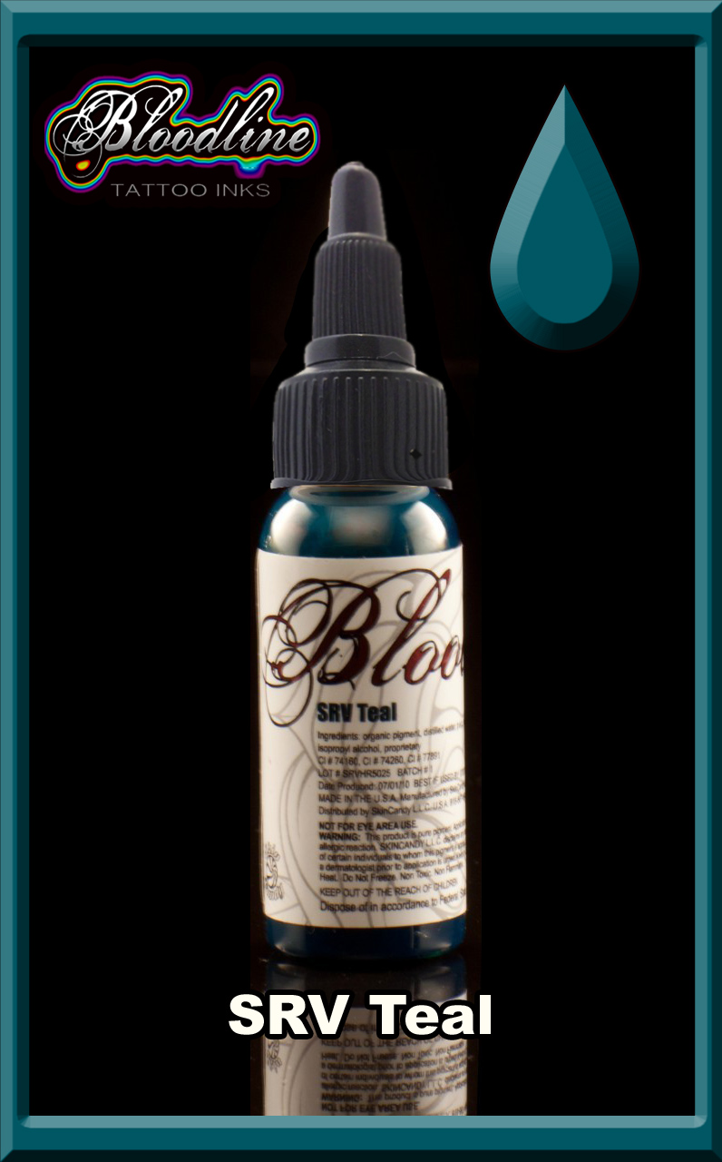 Bloodline Tattoo Ink Teal Concentrate (formerly SRV Teal) Bloodline Tattoo Ink Teal Concentrate (formerly SRV Teal)