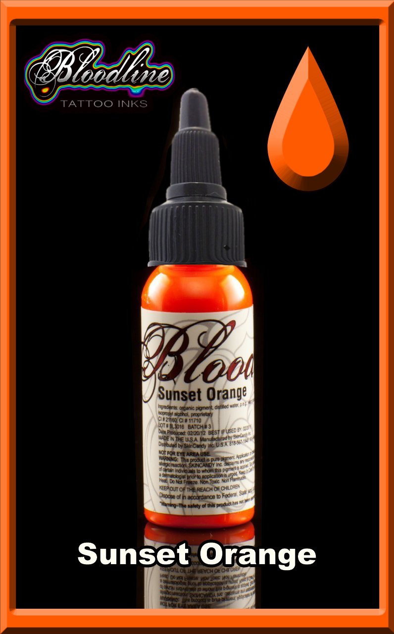 Bloodline Tattoo Ink Sunset Orange Bloodline Tattoo Ink Sunset Orange