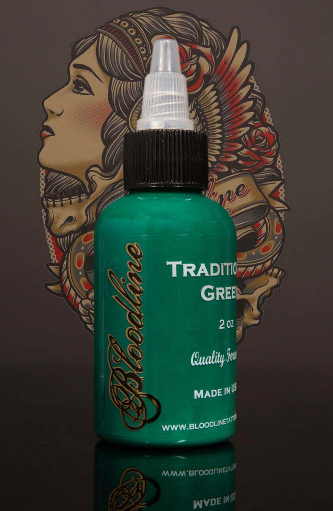 Bloodline Tattoo Ink Traditional Green
