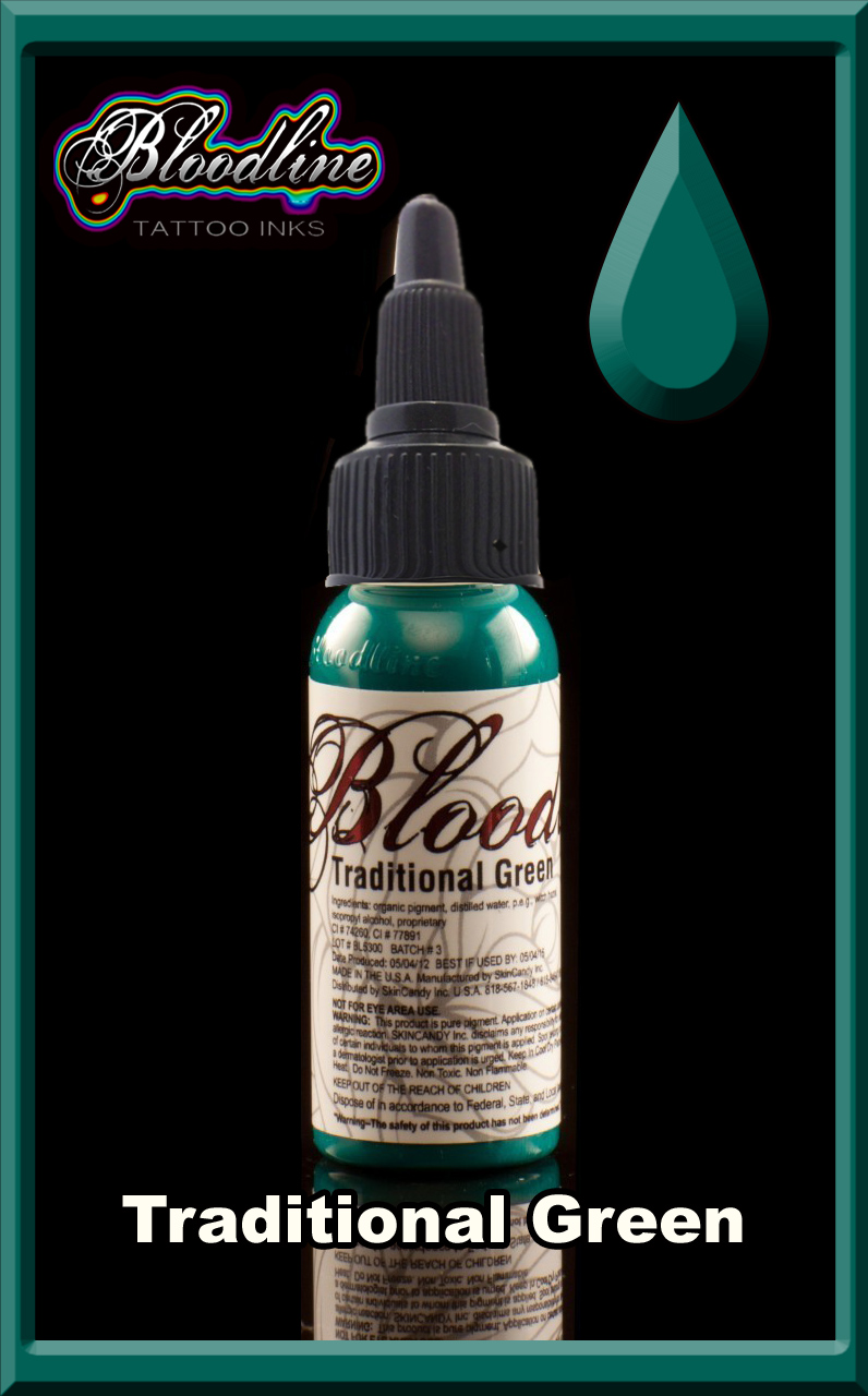 Bloodline Tattoo Ink Traditional Green Bloodline Tattoo Ink Traditional Green