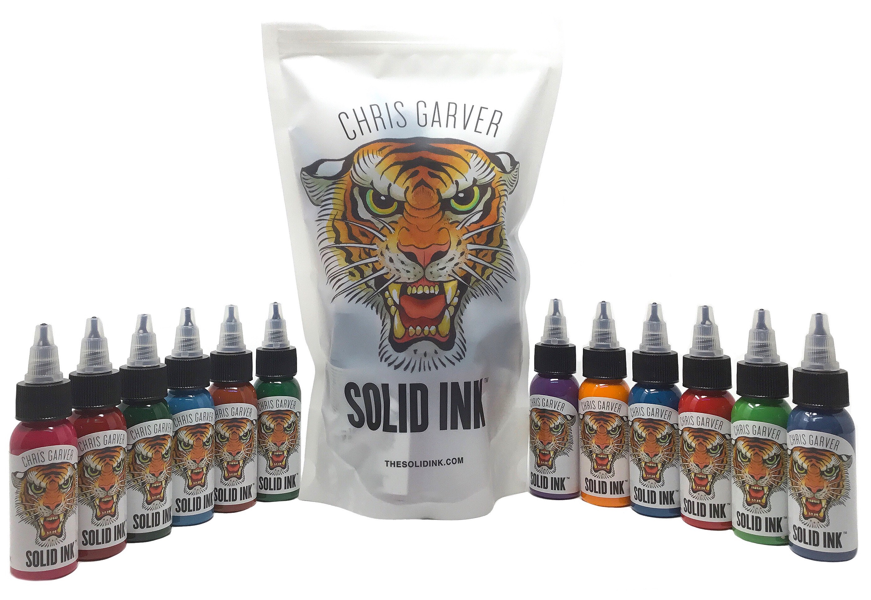 Solid Tattoo Ink Chris Garver 12 Color Set