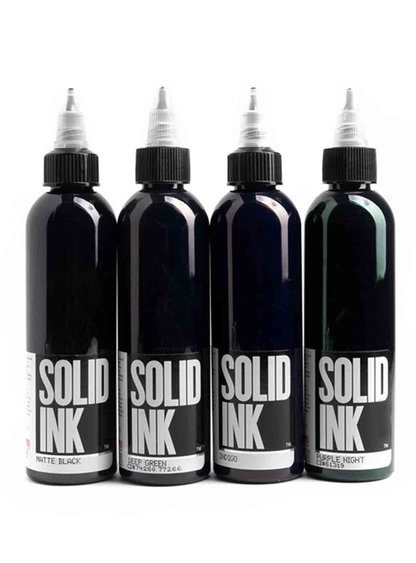 Tattoo Ink: Solid Ink, Nocturnal & Eternal Ink, Black Ink & Sets