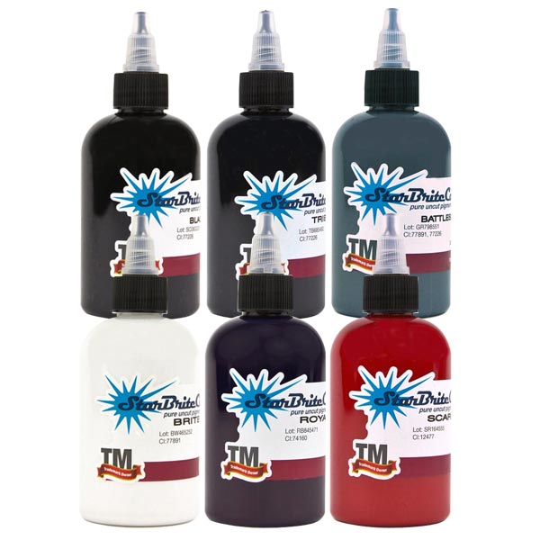 StarBrite Tattoo Ink 6 Color Devil Dog Set