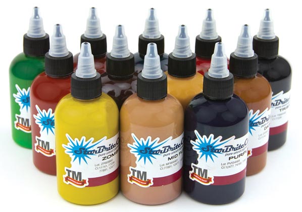 StarBrite Tattoo Ink 12 Color Living Dead Set