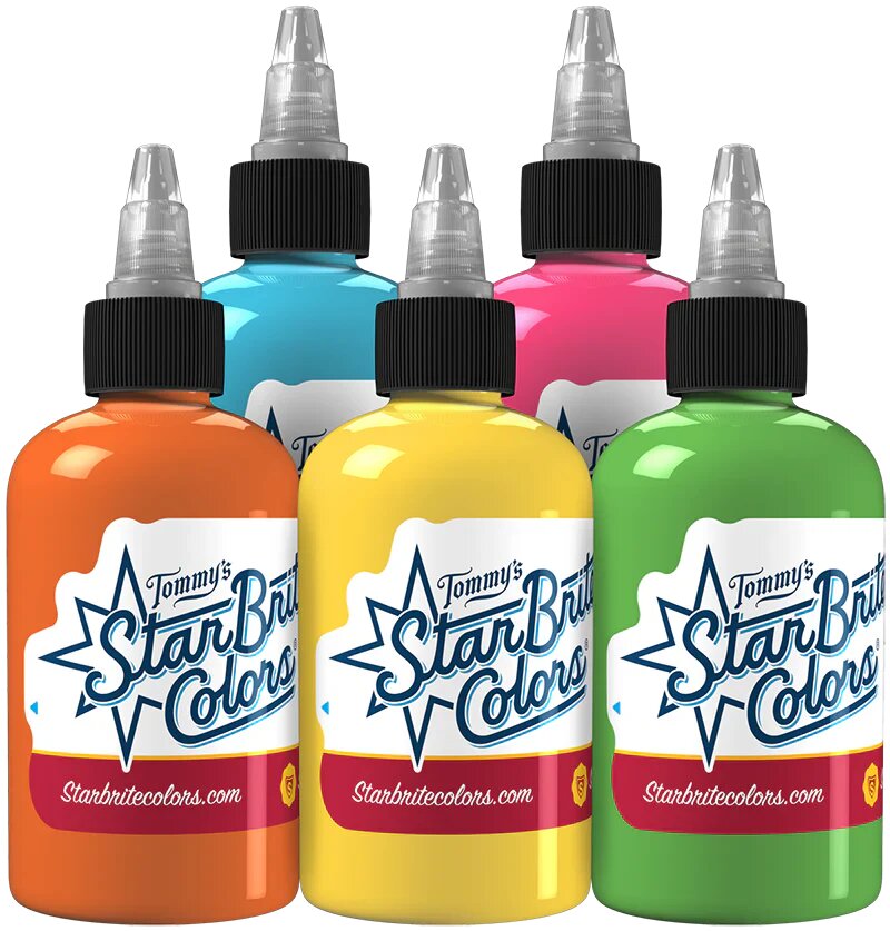 StarBrite Tattoo Ink Glowing Neon Set StarBrite Tattoo Ink Glowing Neon Set