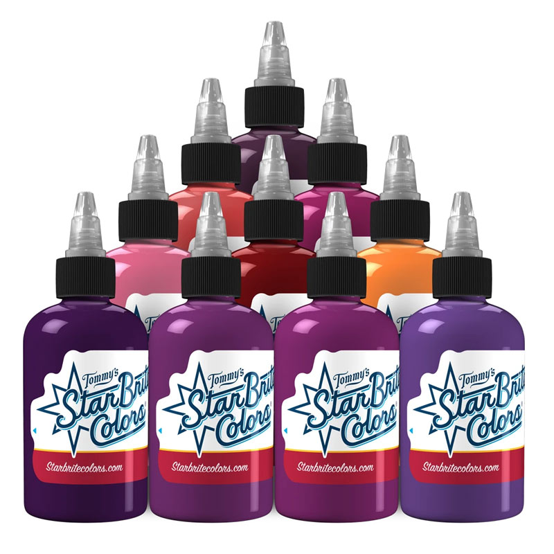 StarBrite Tattoo Ink 10 Color Majestic Set