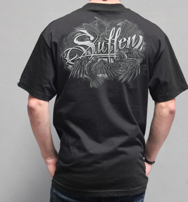 Crow Skull Mash T-Shirt by Sullen