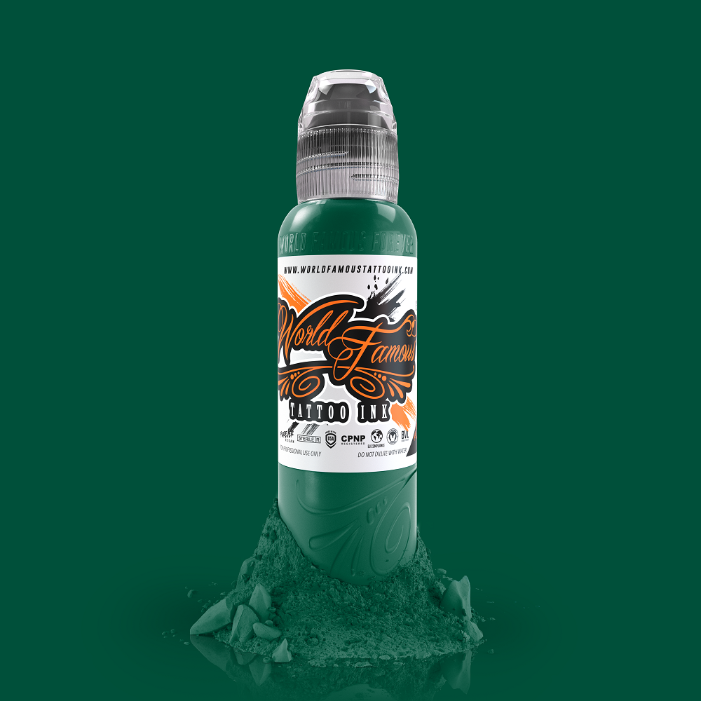 World Famous Tattoo Ink Deep Green Pancho